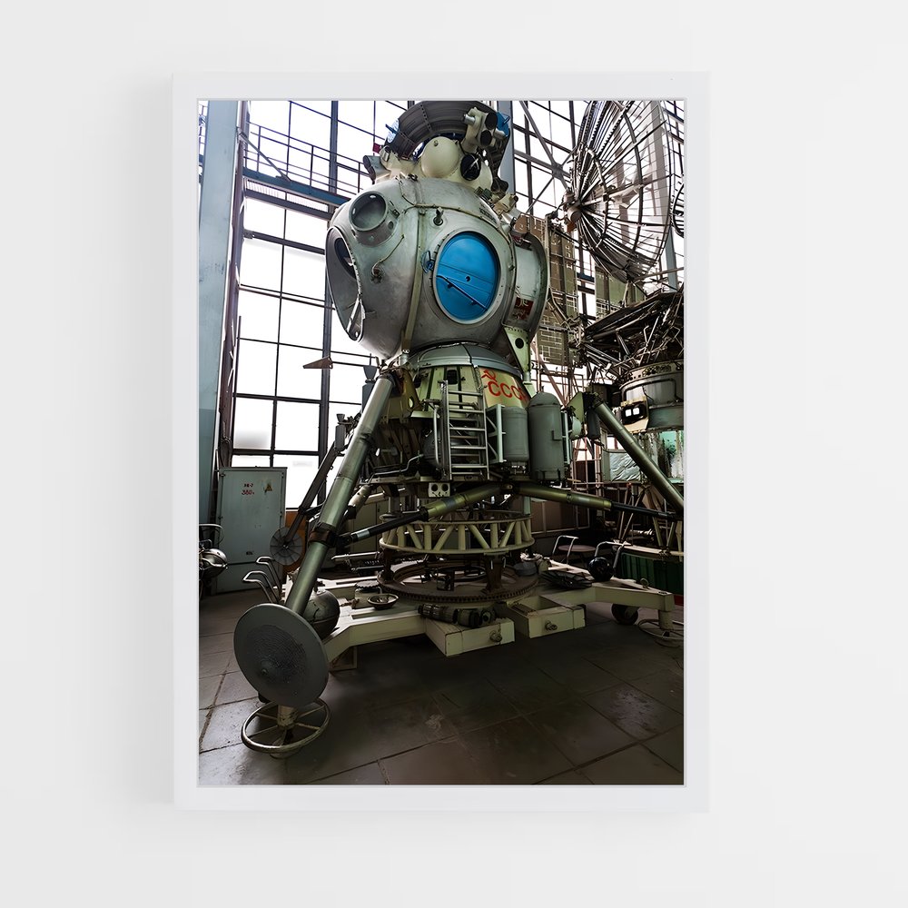 Poster La Machine de L'Espace – affiche Espace rétro (vue 3)